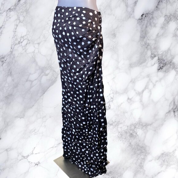 MAJORELLE Fiammetta Maxi Skirt Black & White Dot - Picture 11 of 12